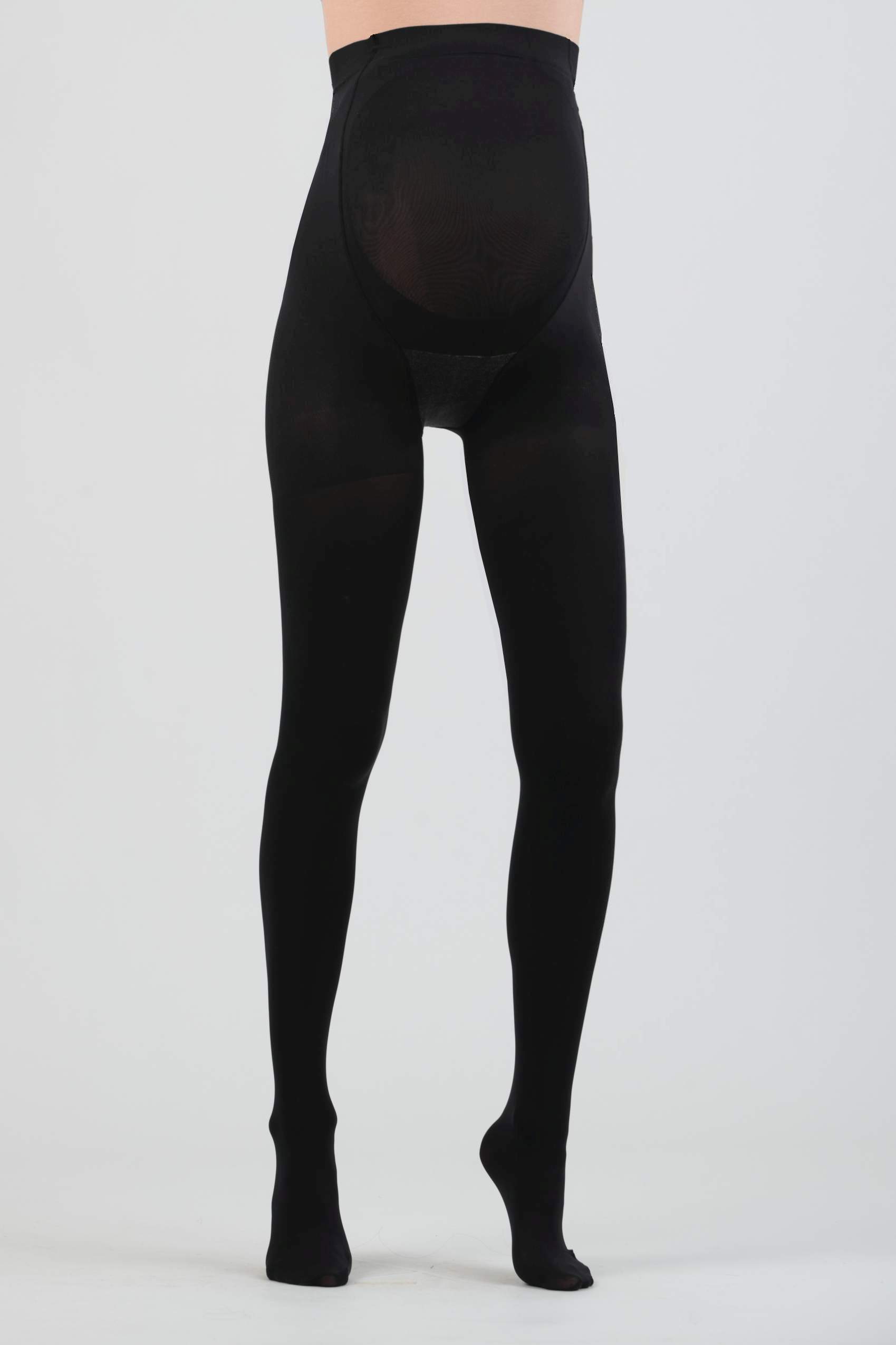 70 Den Push-Up Maternity Tights in Microfiber (Nero)