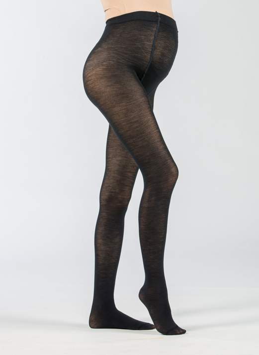Wool Blend Maternity Tights (Blu)