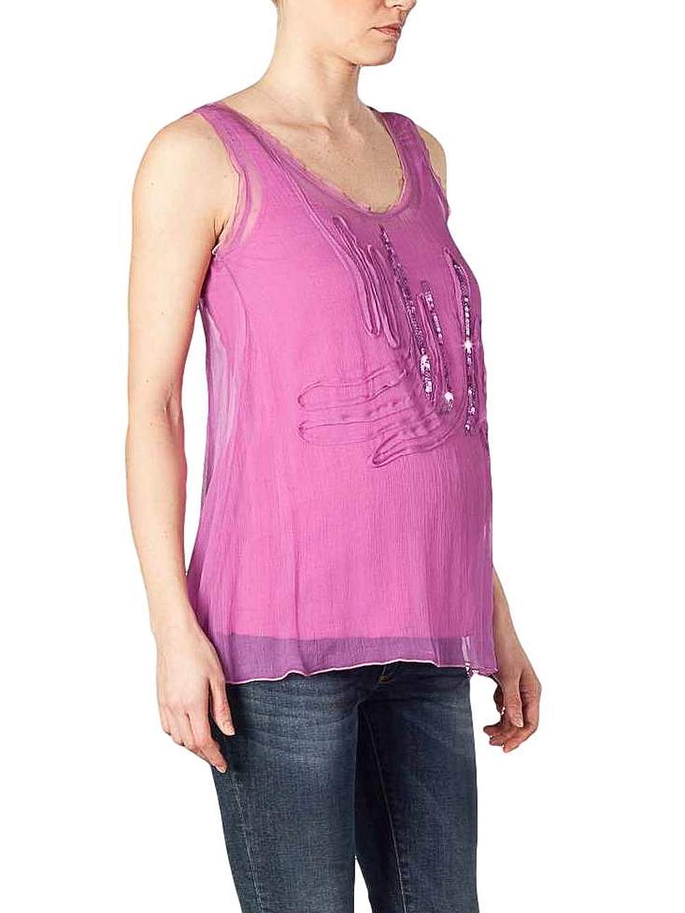 Silk Maternity Top (Ciclamino)