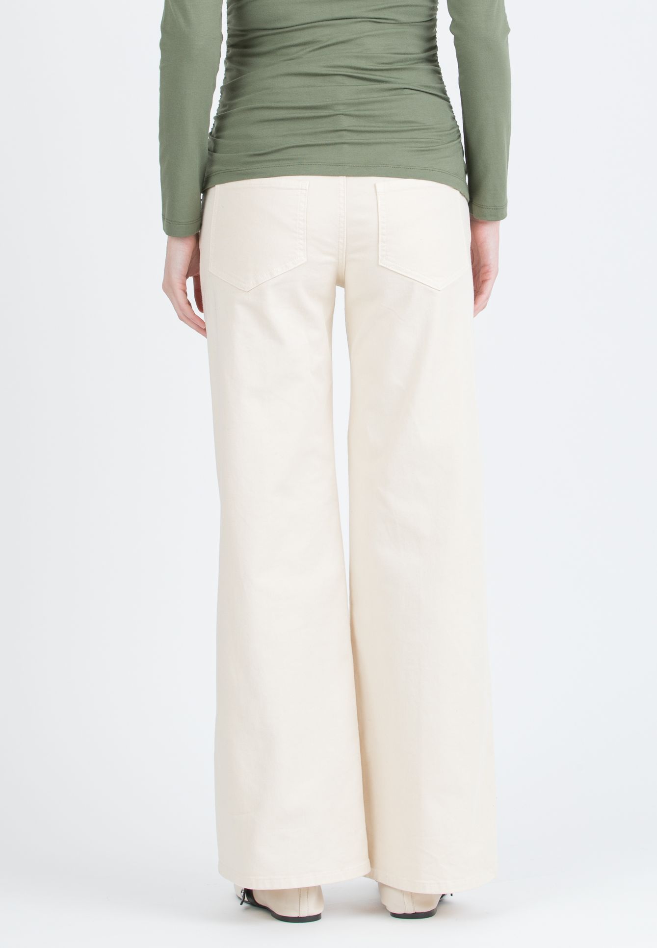 NOAH – Maternity Wide-Leg Jeans in Coloured Denim (Naturale)