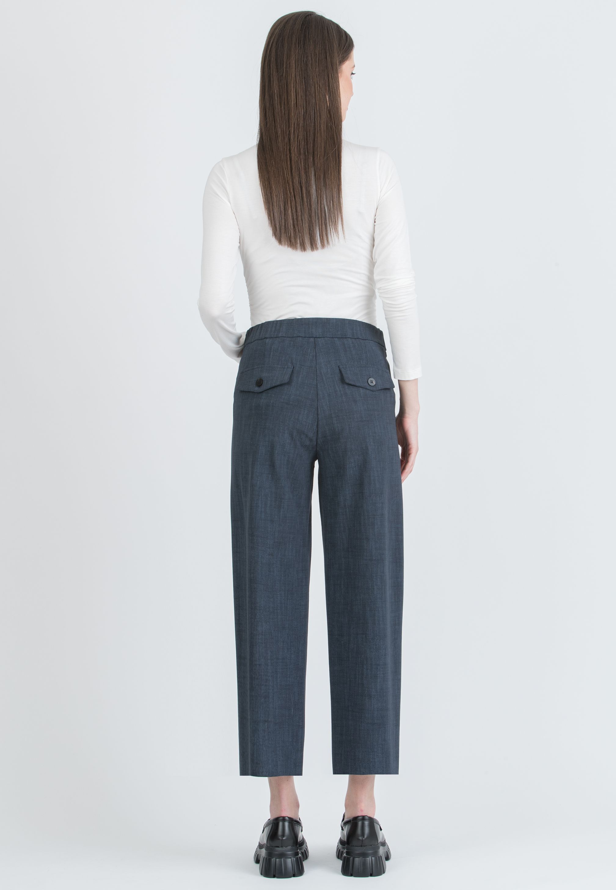 LARA – Lupetto Premaman in Jersey Elasticizzato (Avorio)