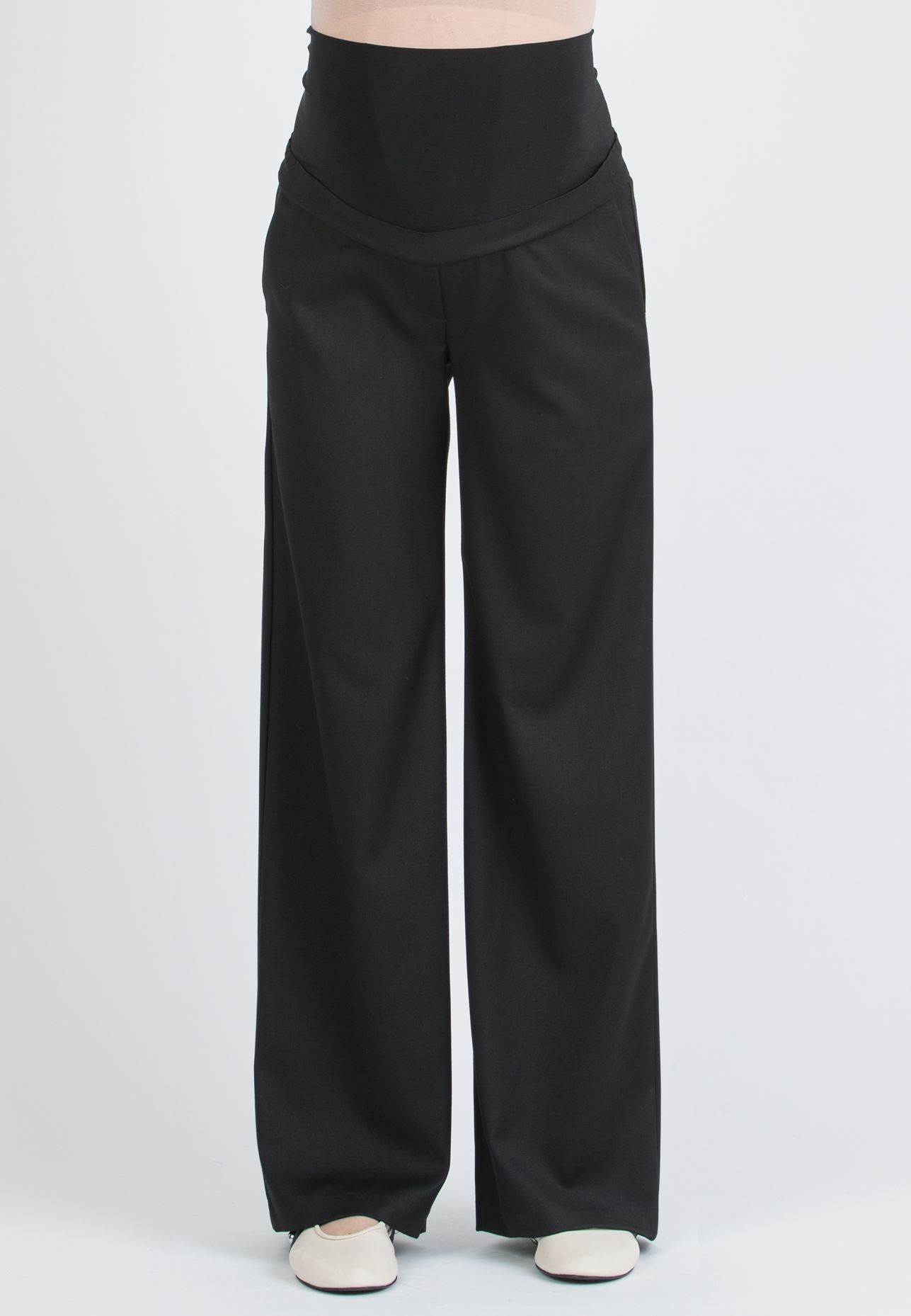 NAOMI P - Tailored Palazzo Trousers (Nero)