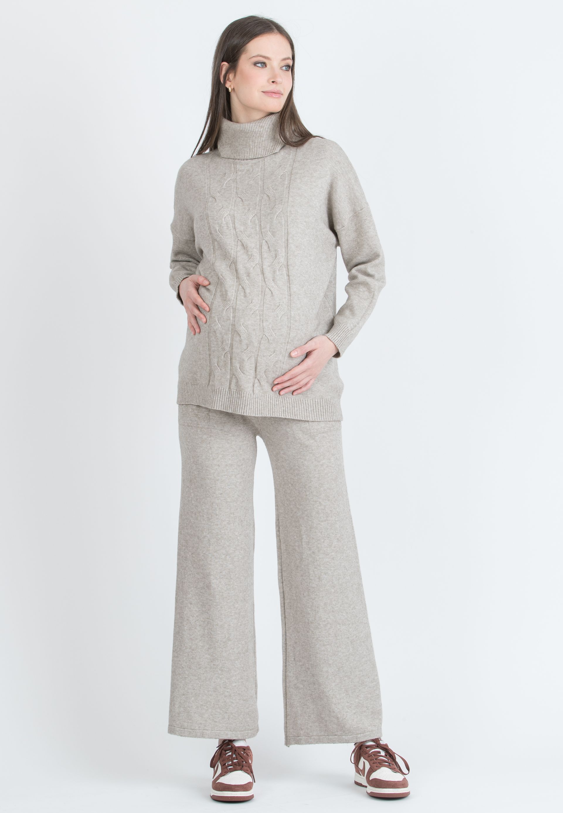 JUDE - Maternity Knitted Co-ord (Sabbia)