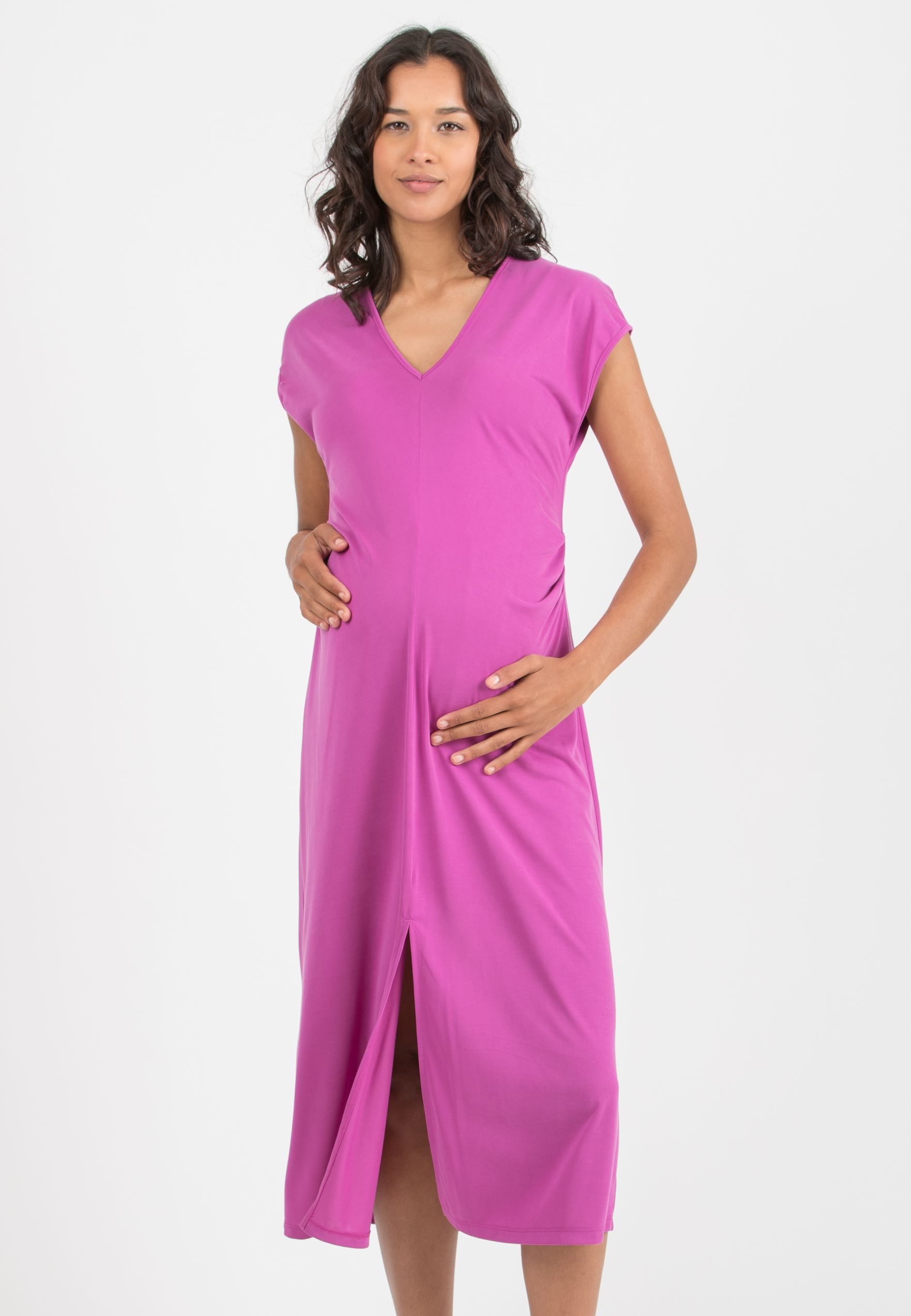 MARLON – Maternity Dress in Tencel Jersey (Ciclamino)
