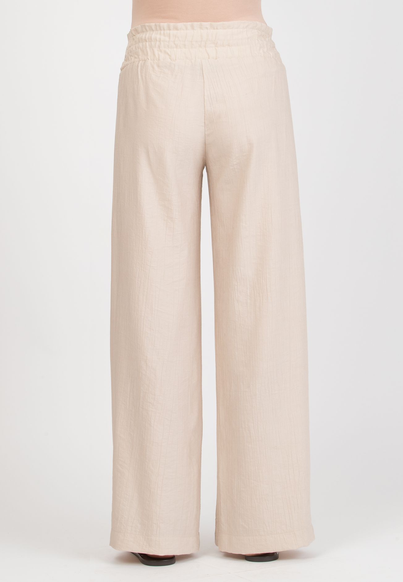 GUENDALINA LG - Maternity Palazzo Trousers in Viscose (Naturale)