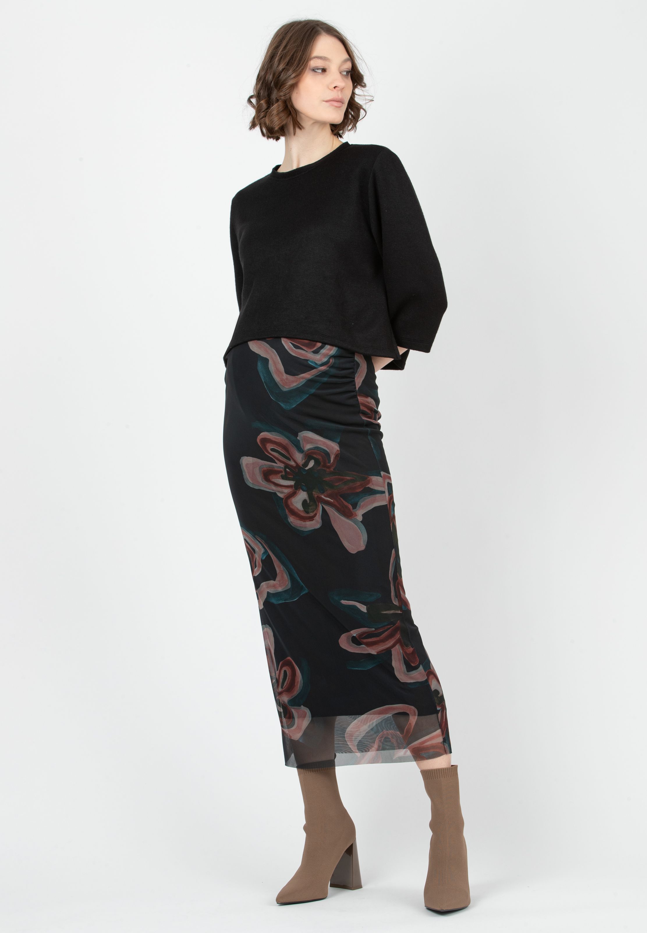 JUPITER - Maternity Mesh Skirt (Verde Scuro)