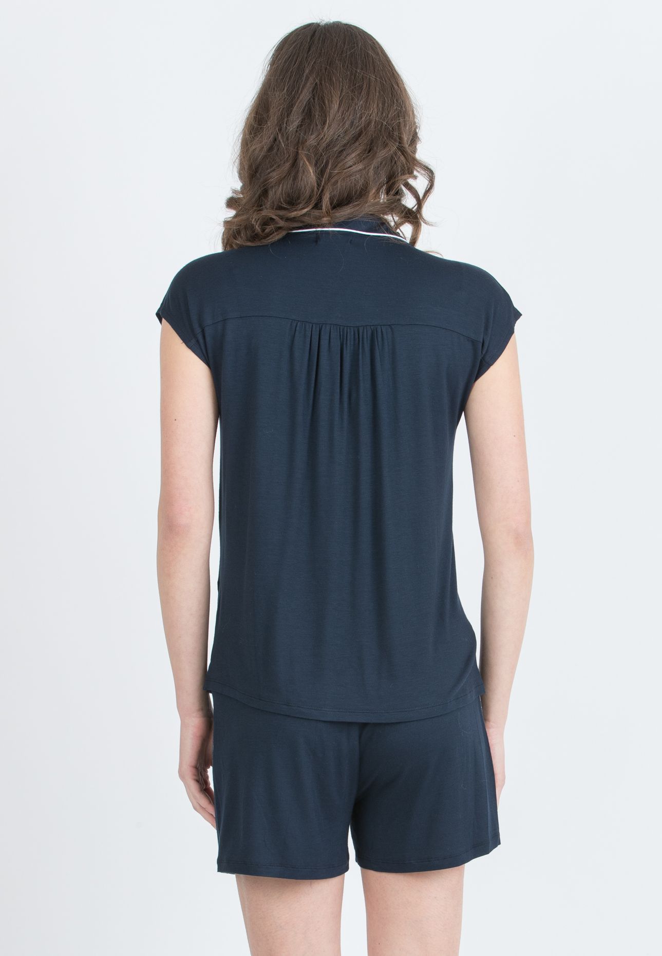 PINA – Maternity Short Pajama (Blu Scuro)