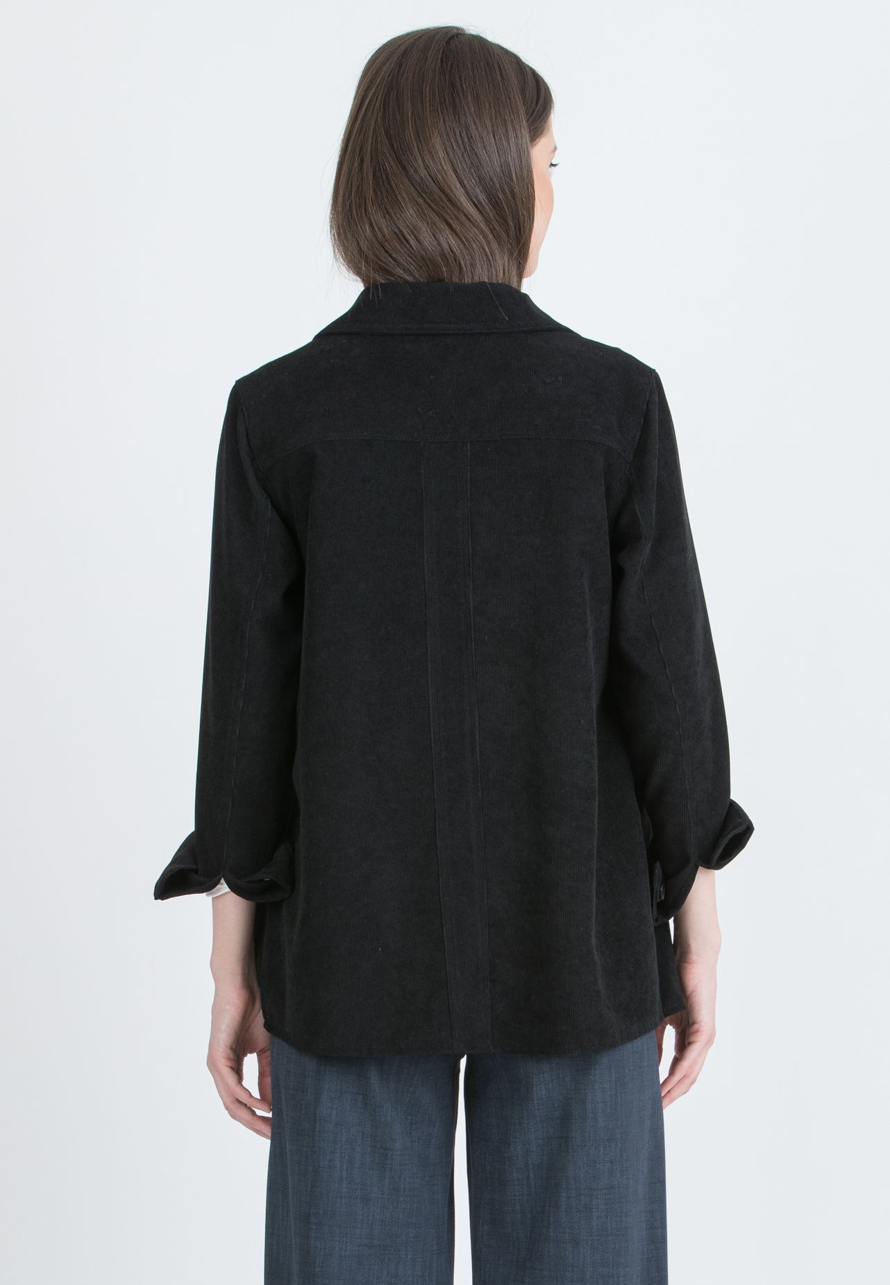 ELETTRA – Maternity Jacket in Velvet (Nero)