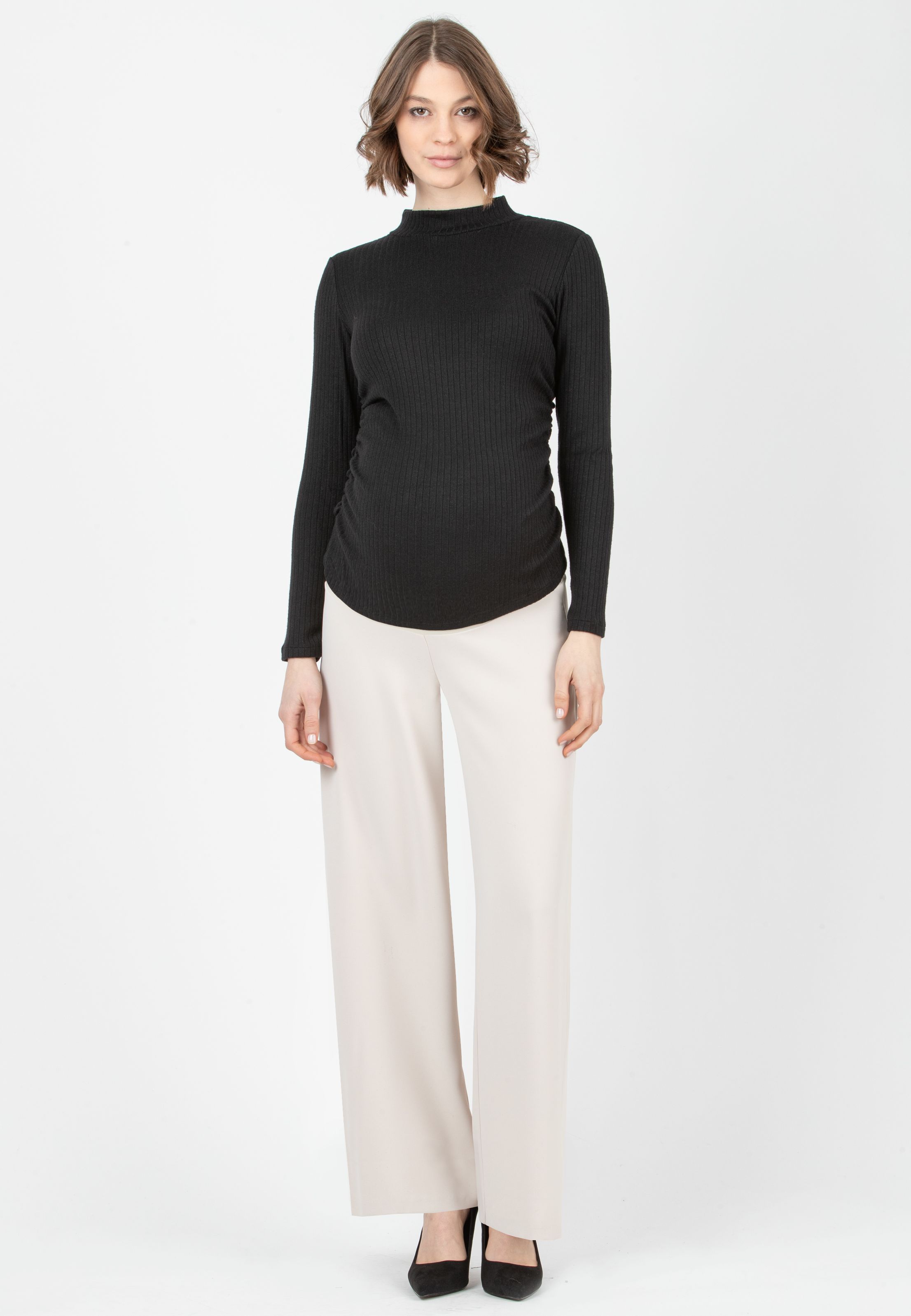 KIMBERLY - Maternity Palazzo Cadì Trousers (Naturale)