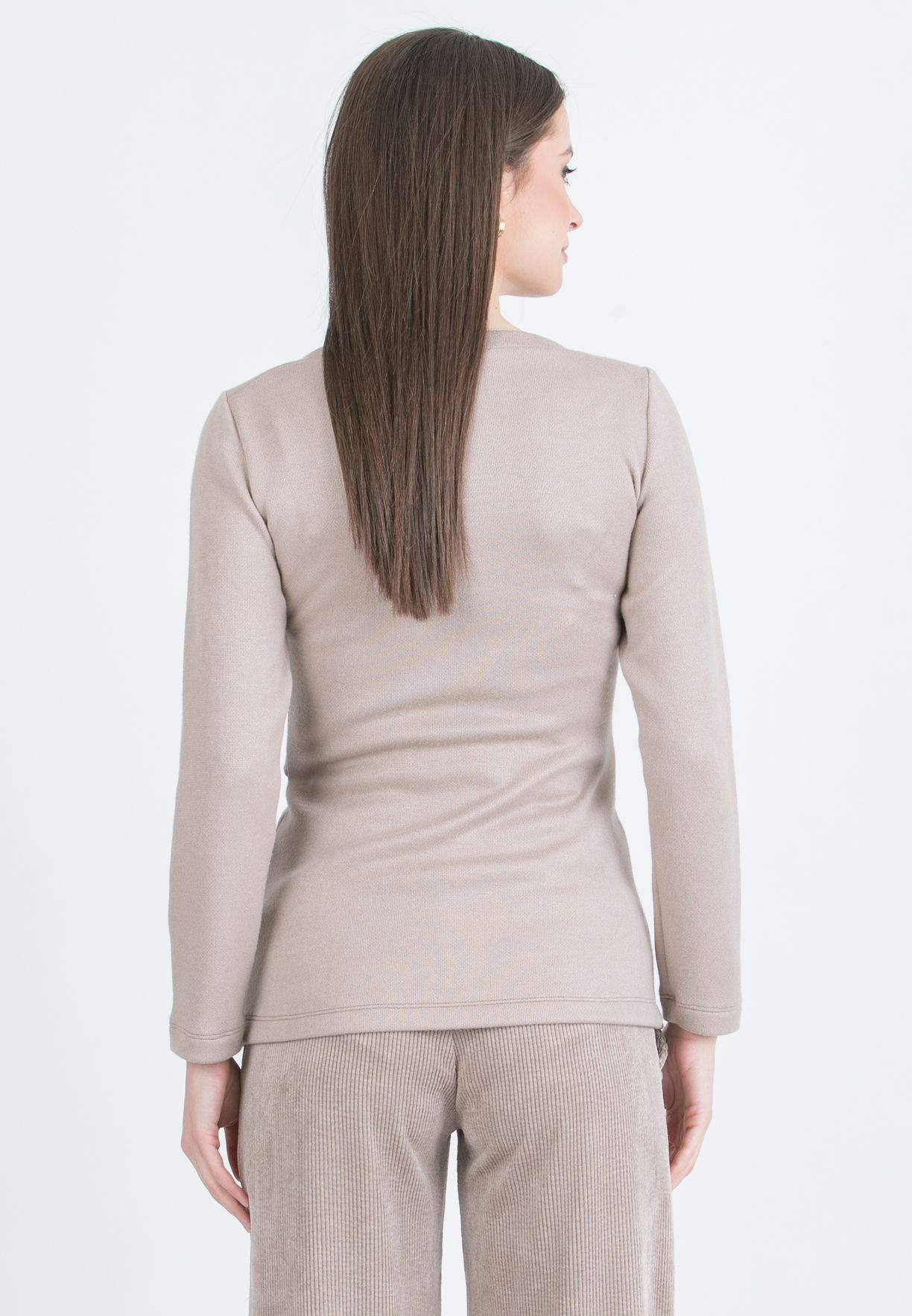 AMELIA M - Maternity Sweater in Viscose Yarn with Waistband (Corda)