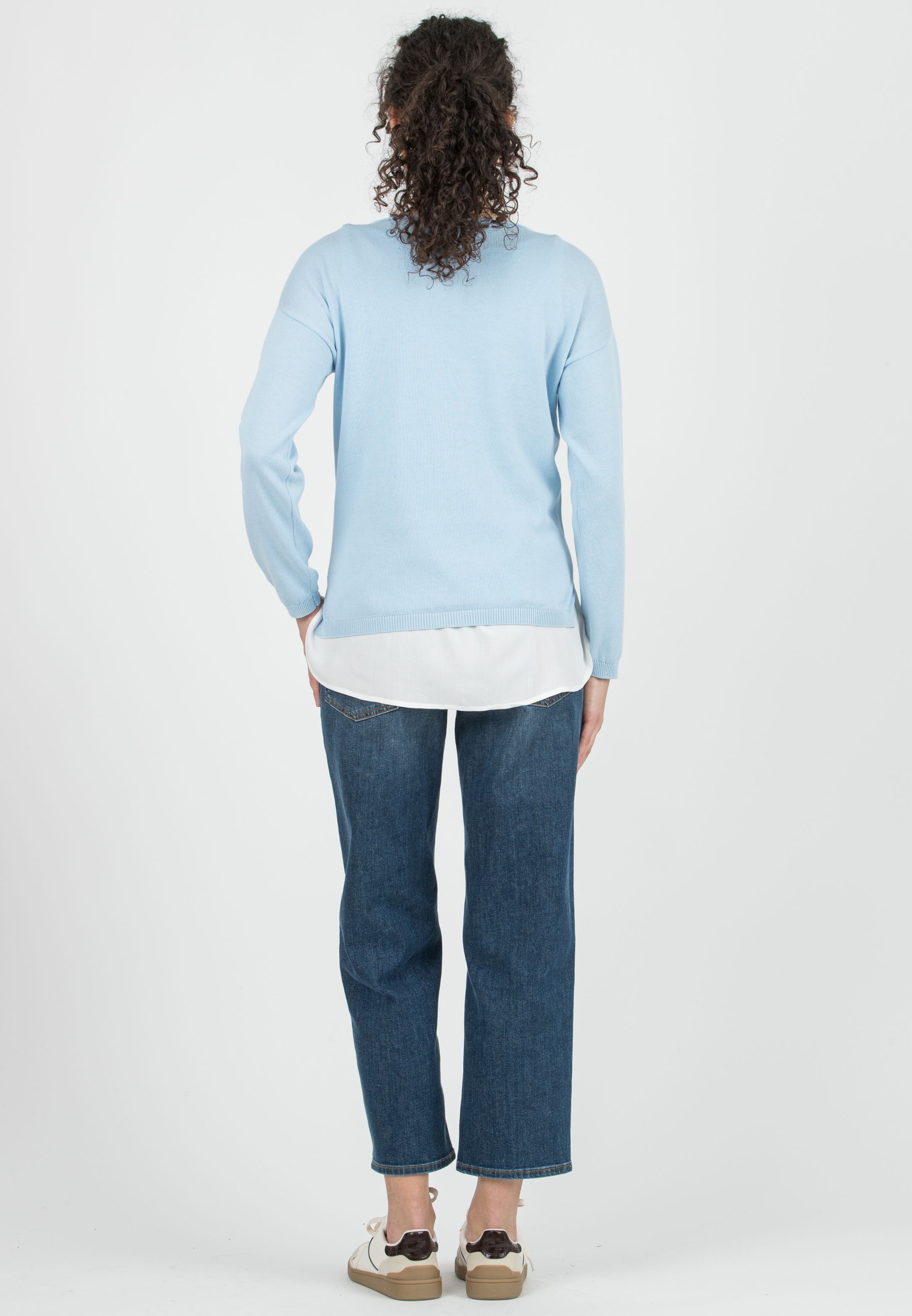 GIOIA – Maternity & Nursing Lightweight Knit with Matching Top (Azzurro)