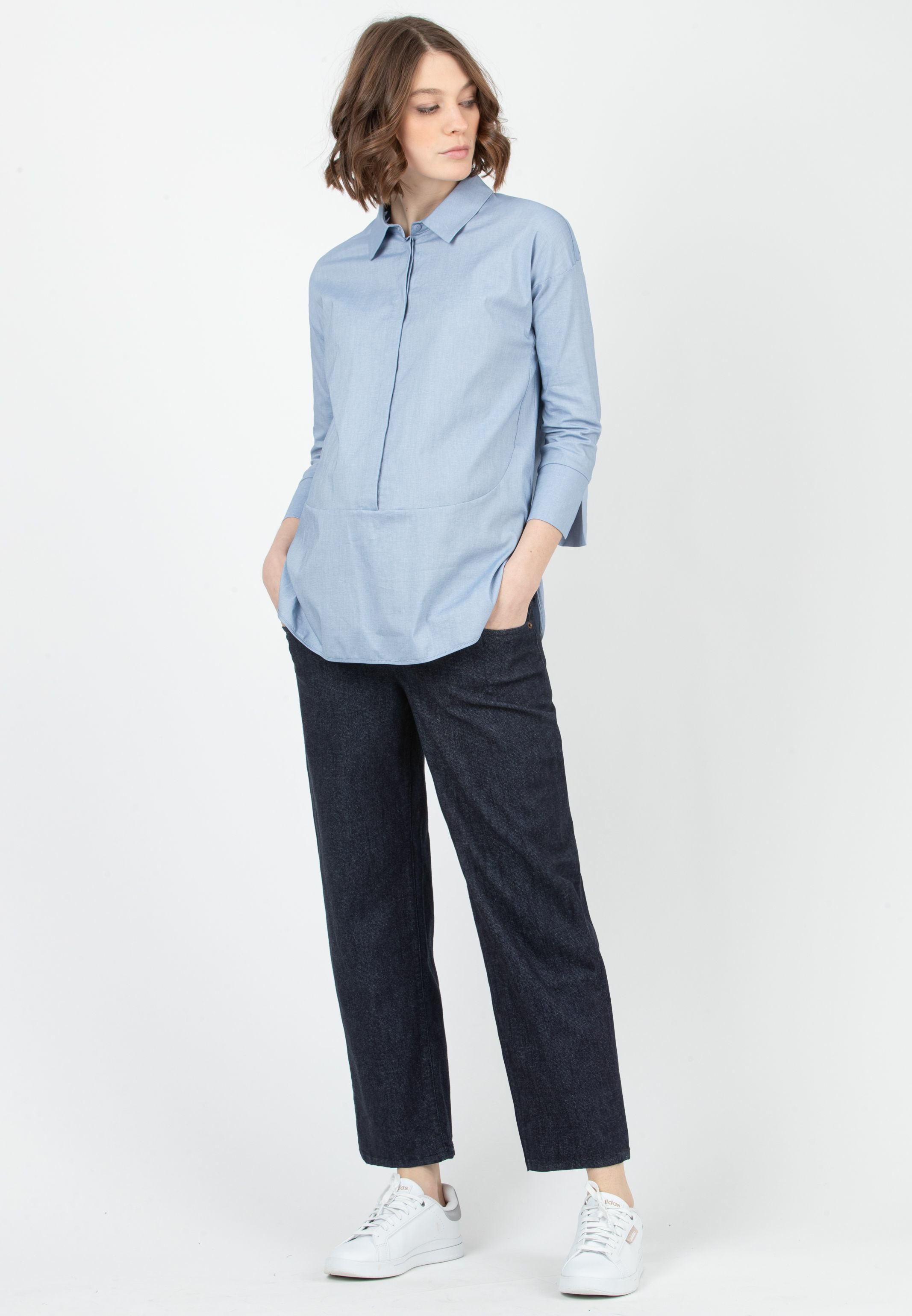 RHIANNA - Balloon Maternity Jeans (Blu Scuro)