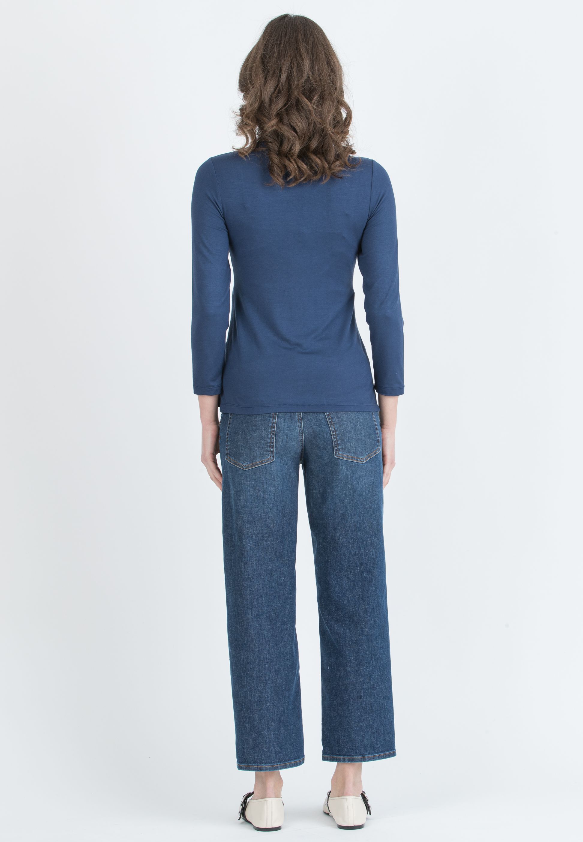 RHIANNA - Balloon Maternity Jeans (Blu)