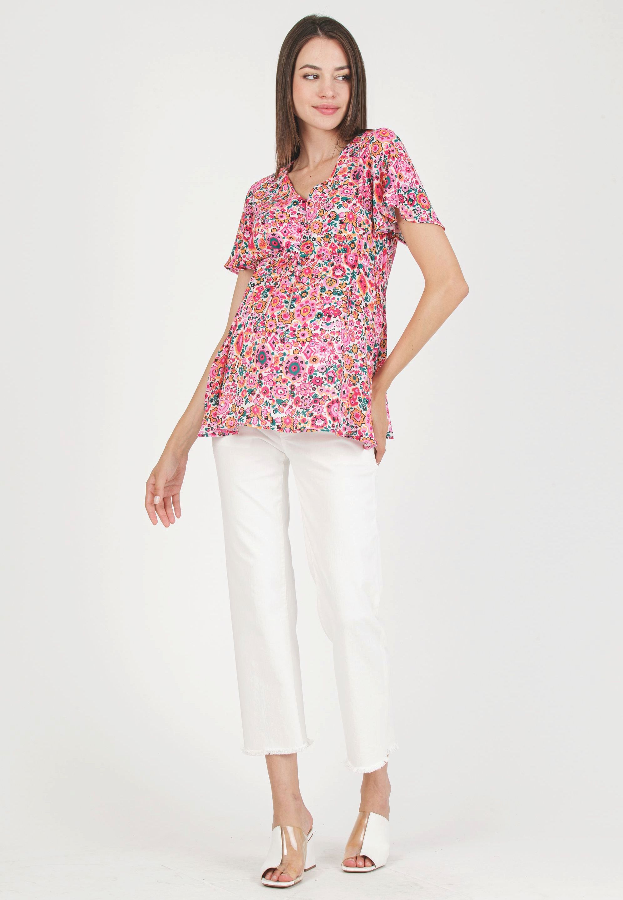 SELENE F - Printed Maternity & Nursing Top (Fragola)
