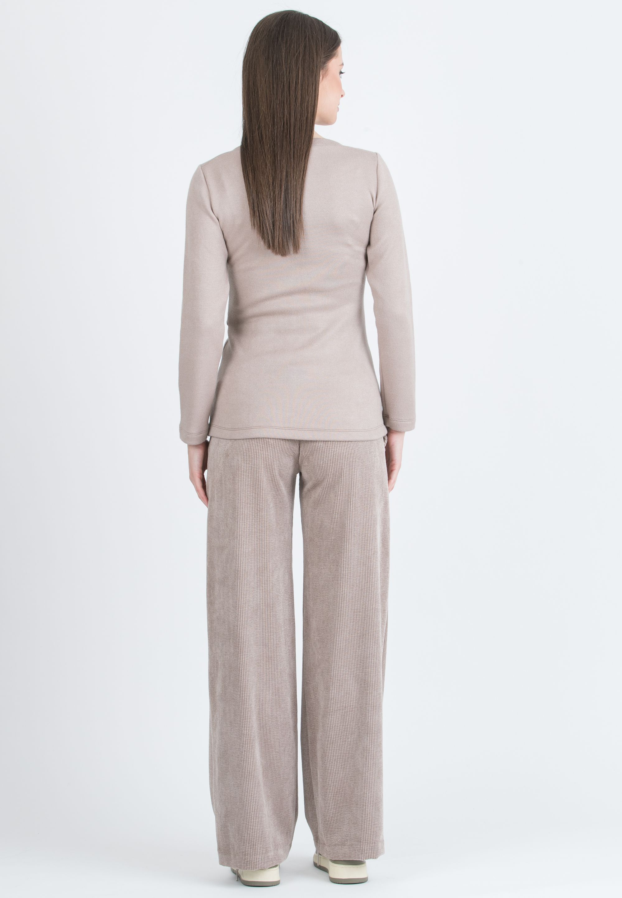 AMELIA M - Maternity Sweater in Viscose Yarn with Waistband (Corda)