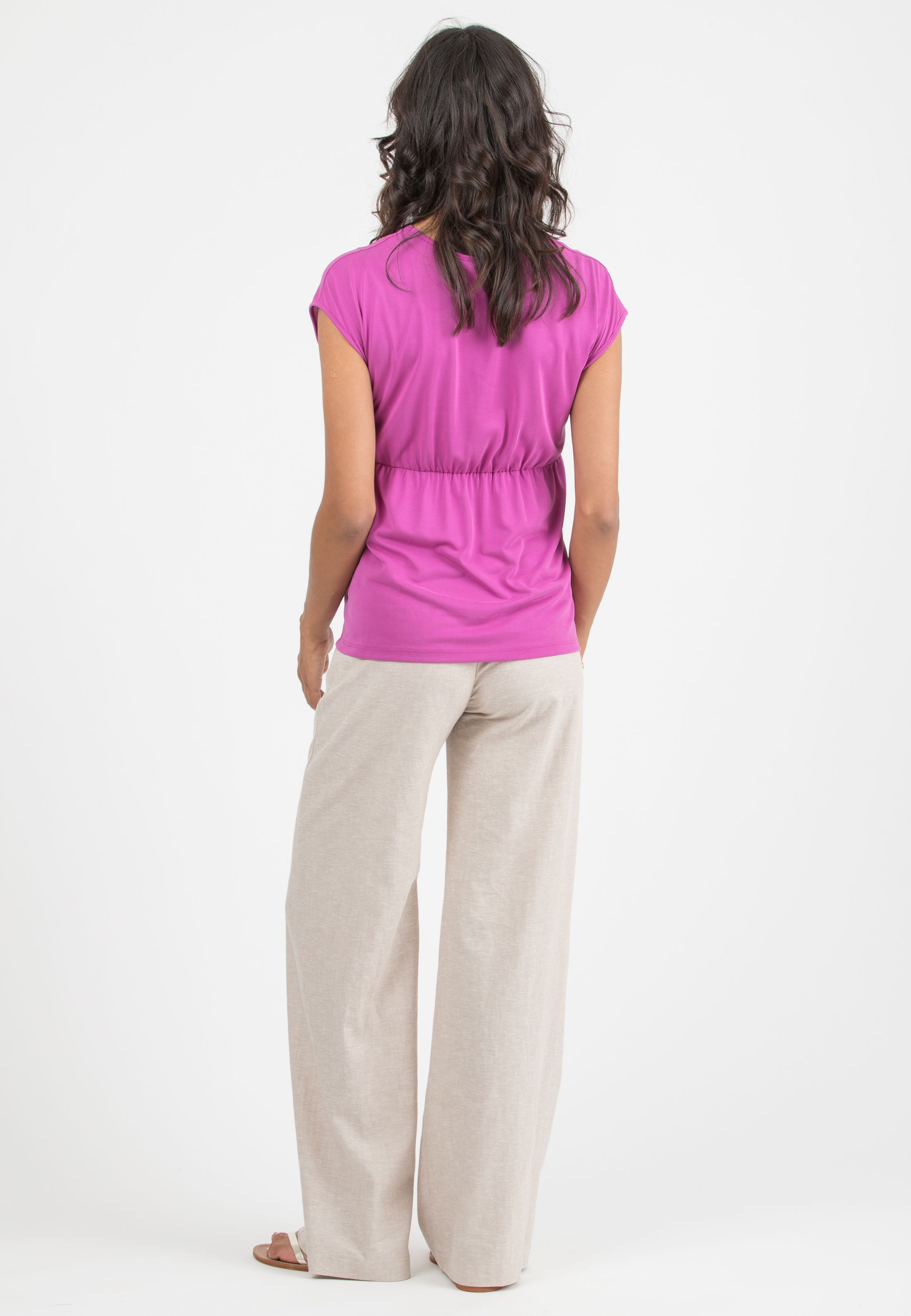 LOUISE - Maternity & Nursing Blouse in Modal (Ciclamino)